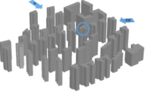 URBAN-VWT SimSceneの応用：都市流れの数値解析
